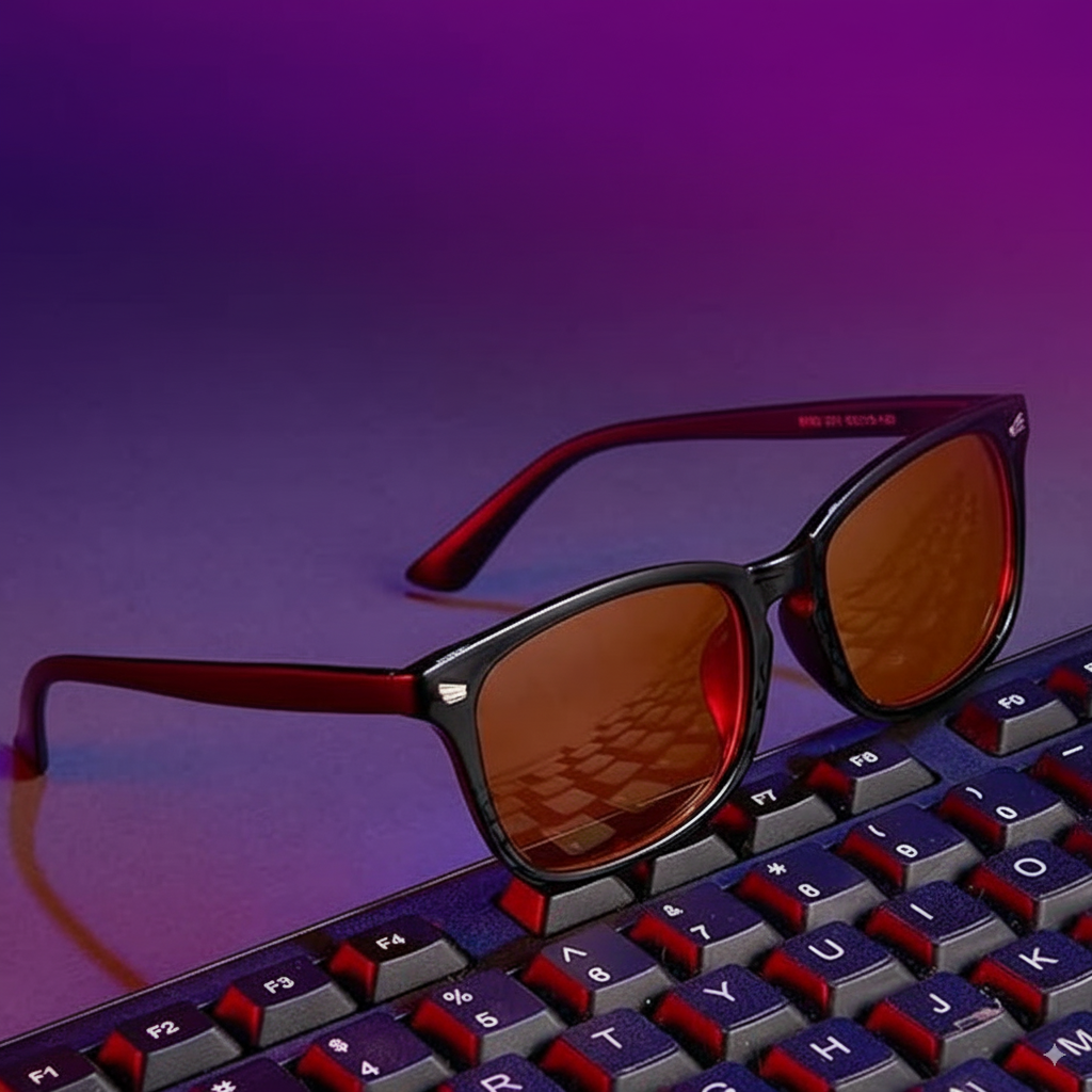 BLOKER Red Lens Blue Light Blocking Glasses for Sleep